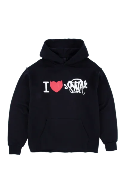 I HEART SYNA HOODY – BLACK