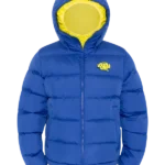 SYNA DOUBLE PUFFER JACKET NAVY / YELLOW