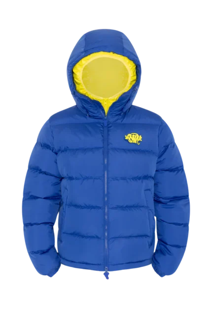SYNA DOUBLE PUFFER JACKET NAVY / YELLOW